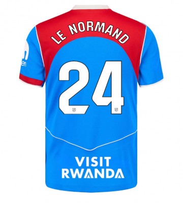 Atletico Madrid Robin Le Normand #24 Tredjetrøje 2025-26 Kortærmet